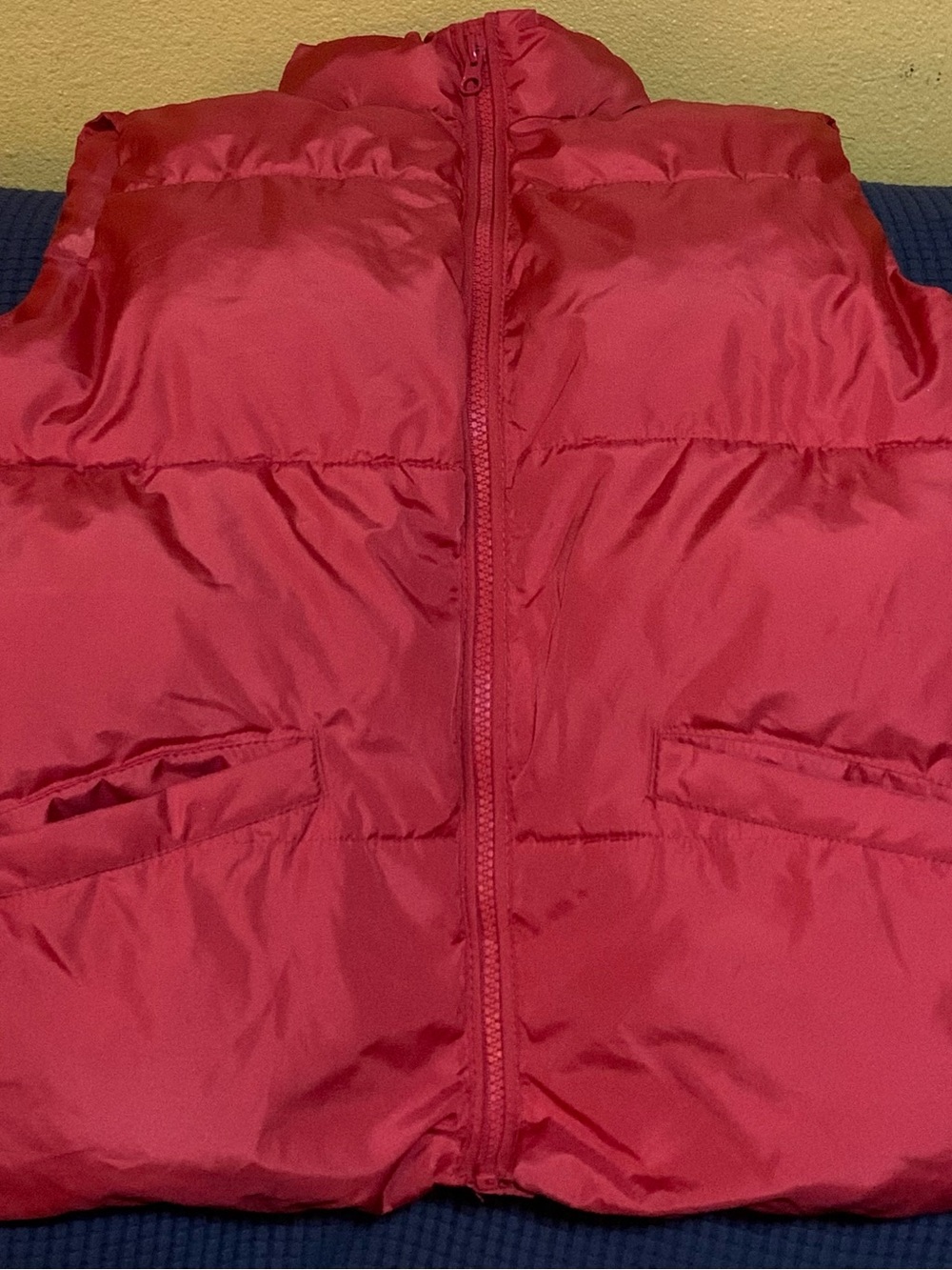 Kids Unisex Old Navy Orange Puffer Vest Sz M(8)